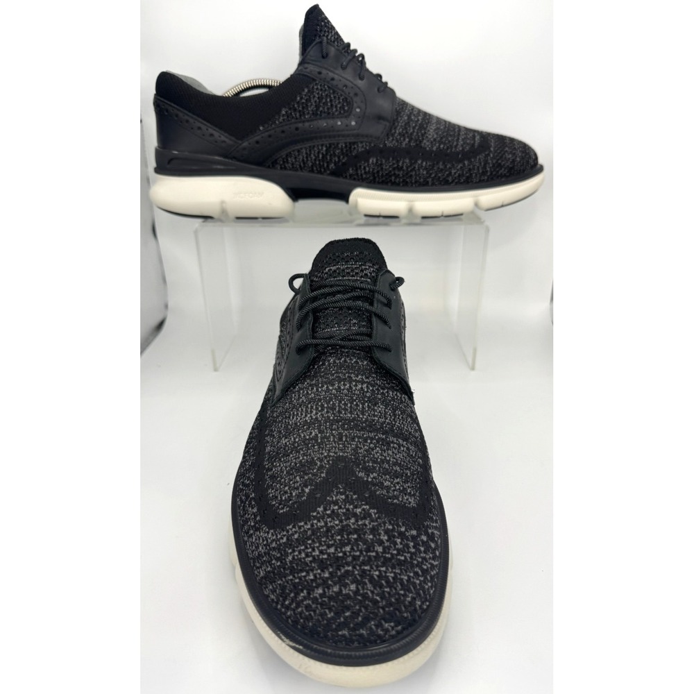 JOHNSTON & MURPHY XC4 Black Tanner Knit Wingtip Shoe Men's 10 Waterproof Comfort